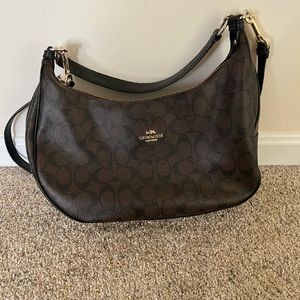 Coach purse brown and black